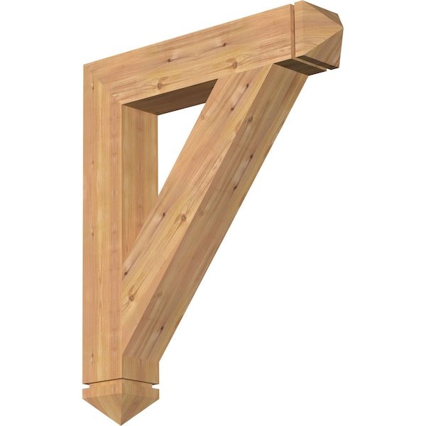 Ekena Millwork Traditional Arts & Crafts Smooth Bracket, Western Red Cedar, 5 1/2"W x 32"D x 38"H BKT06X32X38TRA03SWR - main